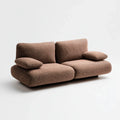 Sofa, 2-fotelowa sofa Brązowy 180 x 100 x 75 cm z prostokątną pokrywą z poliestru